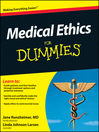 Medical Ethics For Dummies (eBook)